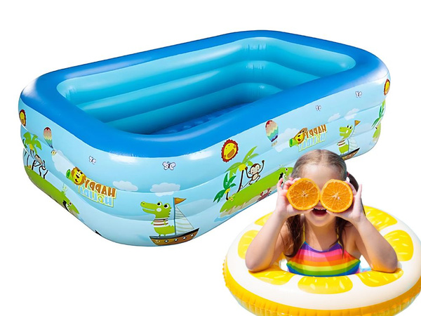 Piscină gonflabilă mare dreptunghiulară grădină familie piscină gonflabilă pentru copii