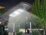 Solar strassenlaterne led laterne mit fernbedienung bewegungs- und dämmerungssensor ip65