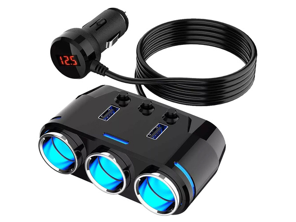 Zigarettenanzünder-steckdose verteiler 2x usb ladegerät