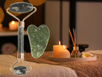 Rouleau de massage facial en jade plaque de rouleau