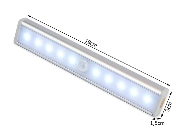 Lumină autoadezivă pentru șine de dulap
