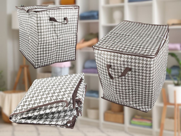 Armario contenedor tela organizador ropa lino plegable 100l