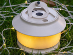 Kempování světlo dobíjecí led girlanda na roli 20m teplé