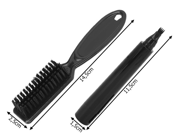 Brosse d'épaississement de la barbe marqueur de barbe stylo de remplissage de barbe kit