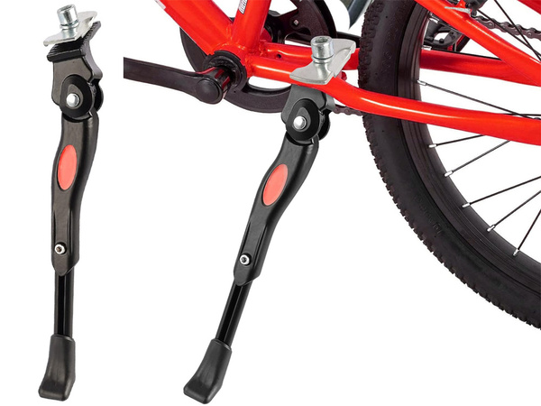 Béquille de vélo pied réglable béquille de vélo arrière latérale aluminium