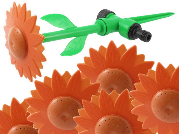 Garden sprinkler sunflower garden watering can