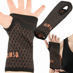 Stabiliser support for wrist orthosis elastic band joint hand