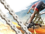 Bike chain 116 bridges sizes 1/2x3/32 6/7/8 range + cutting bracket