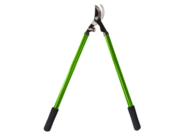 Hand pruner for shrub branches long anvil pruner