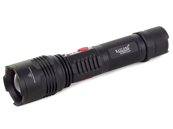 Taktická svítilna bailong cree led usb xml-l t6