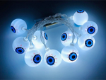 Lumières 10 led pendantes yeux halloween 200cm décoration lumineuse yeux décoration