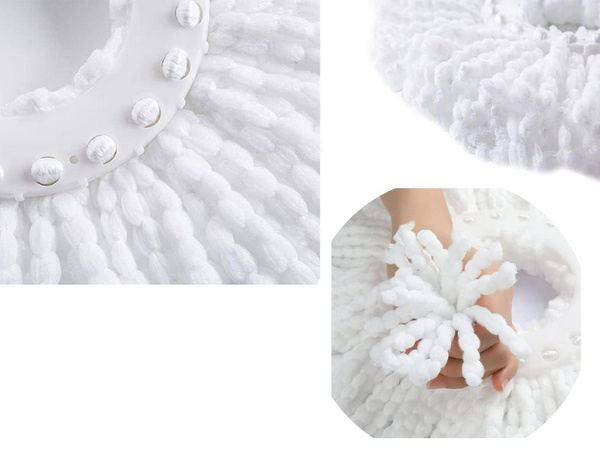 Pack de lavage turbo 360 spin 2 x tampons en microfibres