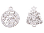 Decoratiuni din lemn pentru pomul de craciun 20 de piese pandantive ornamente baubles