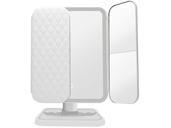 Miroir cosmétique illuminé miroir de maquillage pliant à led premium