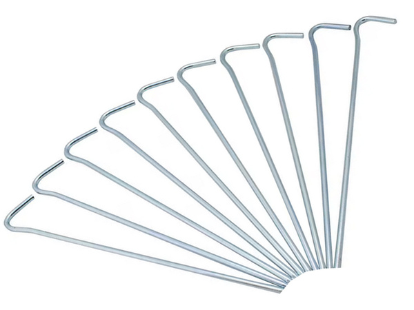 Sátorcölöpök anchor pigs steel 31cm 10db hook &amp