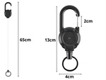 CHEIE INEL RETRACTOR FRÂNGHIE CU CENTURA RETRACTOR CARABINER