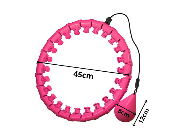 Težki hula hoop za vaje za hujšanje nastavljiv masažni obroč