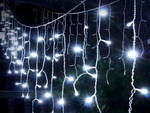 Lichter licht vorhang weihnachtsgirlande dekoration 300 led kalt ip44