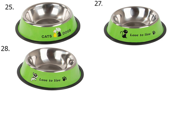 Metal anti-slip dog bowl 500ml