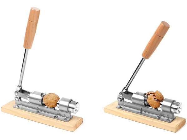 Casse-noix sur pied base en acier robuste