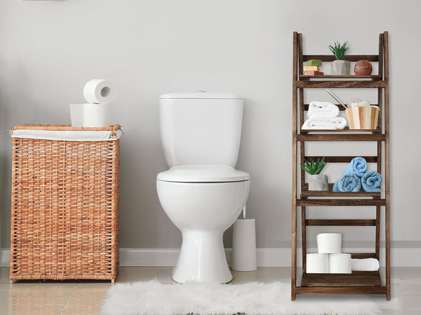 Jardinera alta jardinera de madera estanteria de 4 niveles