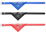 Dog collar with bandanna for dog cat l