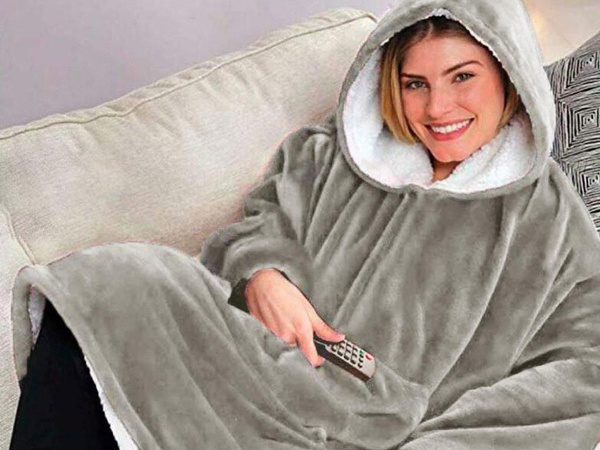 Sweat-shirt chaud couverture oversize xxl 2in1 polaire épaisse