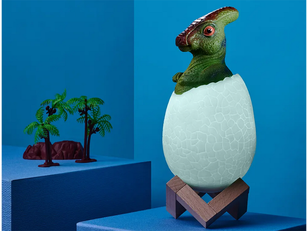 Lampka nocna dinozaur dino jajko rgb led jajo świecące dla dzieci