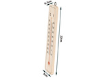 Domestic wood indoor outdoor thermometer