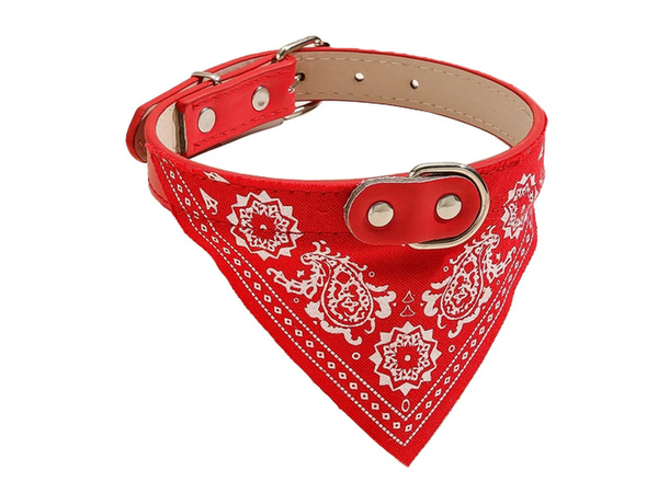 Collar de perro con pañuelo para perro gato m