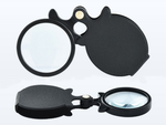 Lupa pliabilă de buzunar mini caz lanyard