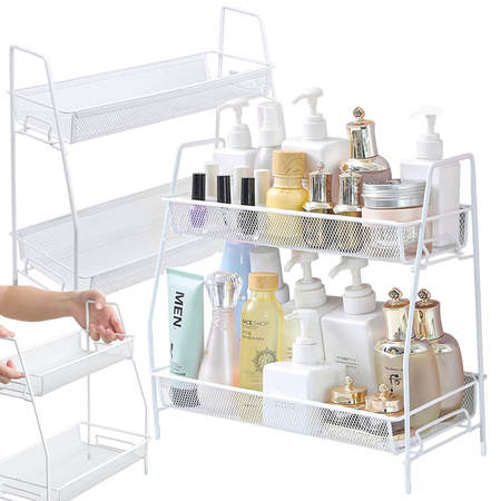 Bucătărie raft bucătărie organizator în picioare două niveluri loft spice rack