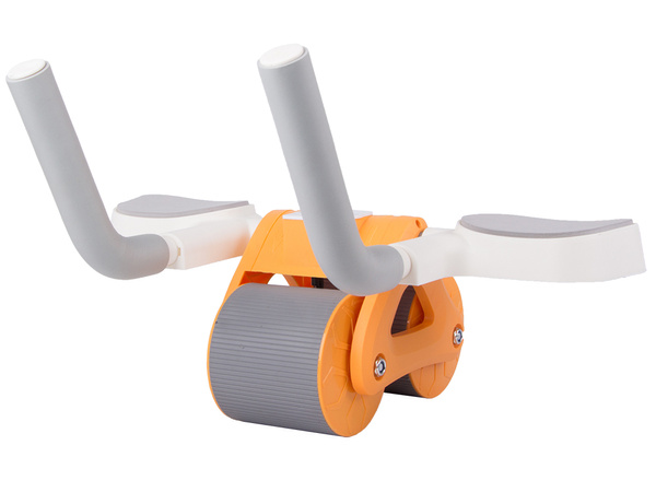 Double ab roller exercise wheel with computer abdominal muscle development