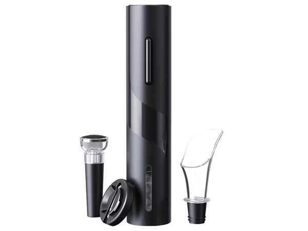 Electric corkscrew wine opener set