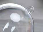 Akrila caurspīdīgi burbuļi 8cm plastmasas bez pārslām 12gab