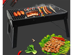 Potovalni žar prenosni zložljivi kovček oglje kampiranje bbq