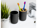 Set baie 6-in-1 baie toilet toilet handle bin black set