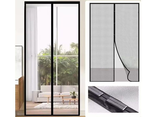 Magnetic mosquito net for balcony doors strong mesh 100x210