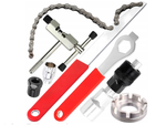 Kit d'outils pour bicyclette clé de chaîne de manivelle pignon libre