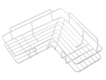 Loft étagère d'angle pour douche crochet suspendu blanc