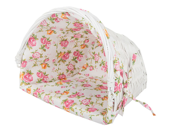 Velika pletena košara za kolo kliknite košarico za krmilo z vložkom