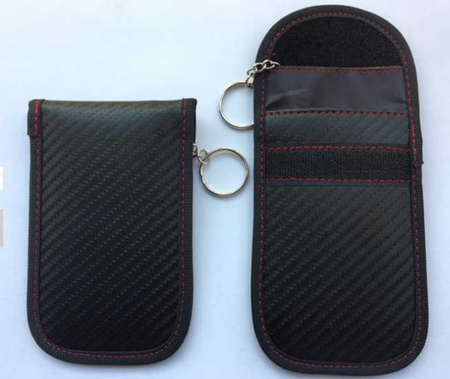 Anti-theft car key case with rfid signal blocking