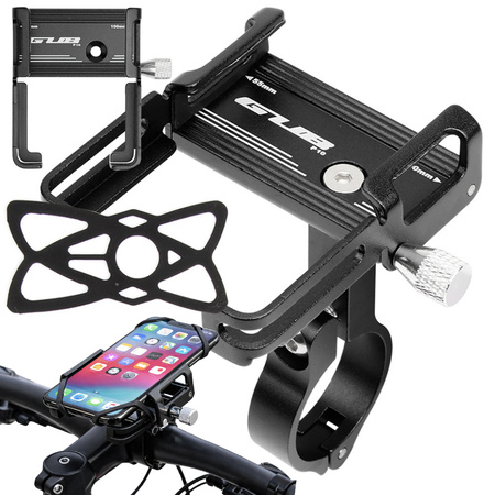 SOPORTE DE BICICLETA PARA TELÉFONO MANILLAR DE ALUMINIO AJUSTABLE MOTOR POTENTE