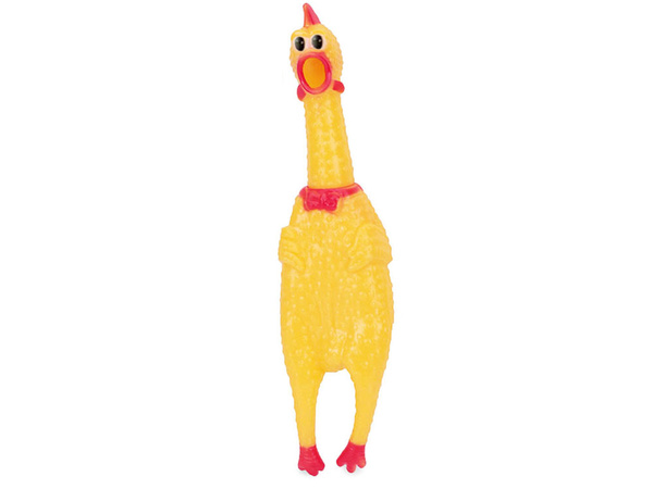 Squeaky câine jucărie pui mesteca cauciuc 31cm