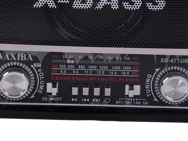 Radio de cocina móvil batería fm/am/sw usb aux tf mp3 retro