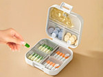 Medicine container tablet organiser capsules 7 compartments travel box
