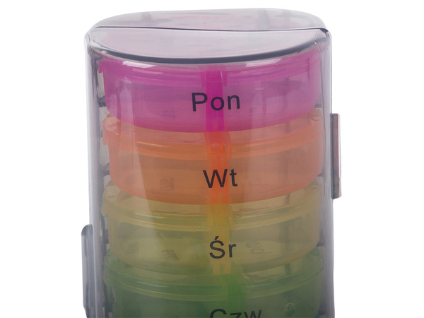 Vsebnik za zdravila škatla za tablete čas dneva kaseta za zdravila tedensko