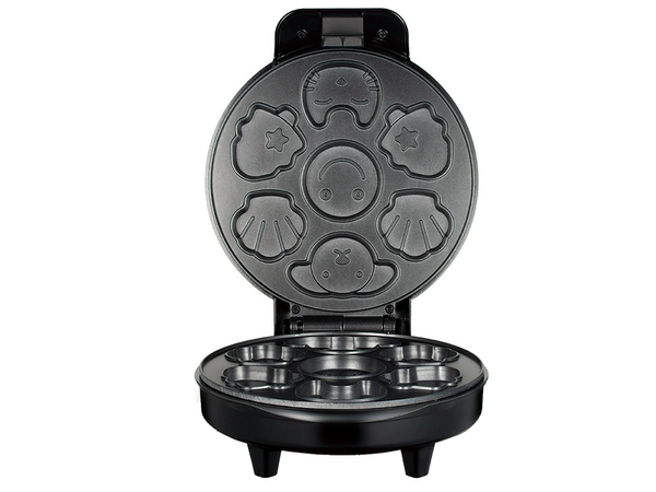 Electric waffle maker for waffles and cookies, moulds with various designs, 1200W