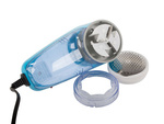 Electric clothes, sweater, upholstery and garment shaver with container, powerful
