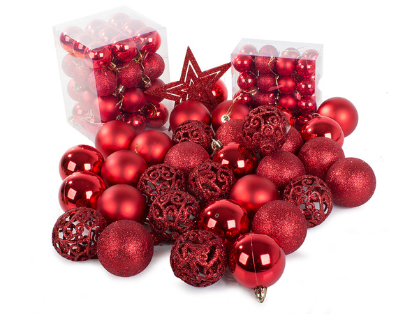 Christbaumspitzen 6/4/3 cm kit 100 stück